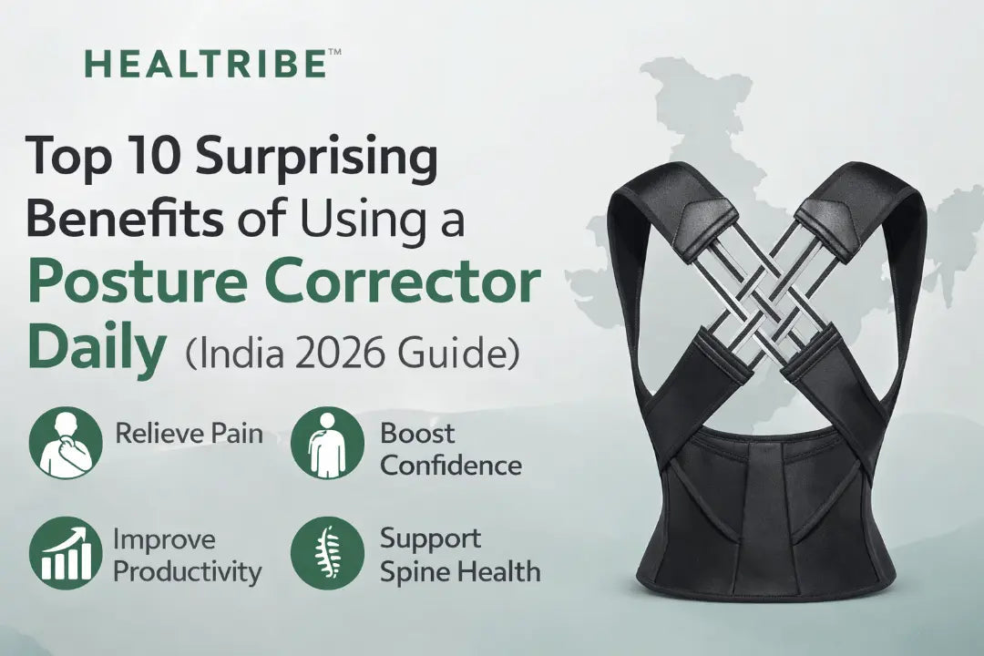 Top 10 Surprising Benefits of Using a Posture Corrector Daily (India 2026 Guide) - HealTribe