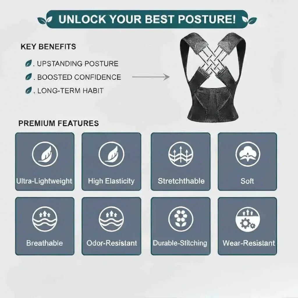 HealTribe™ Advanced Posture Corrector for Men & Women - HealTribe